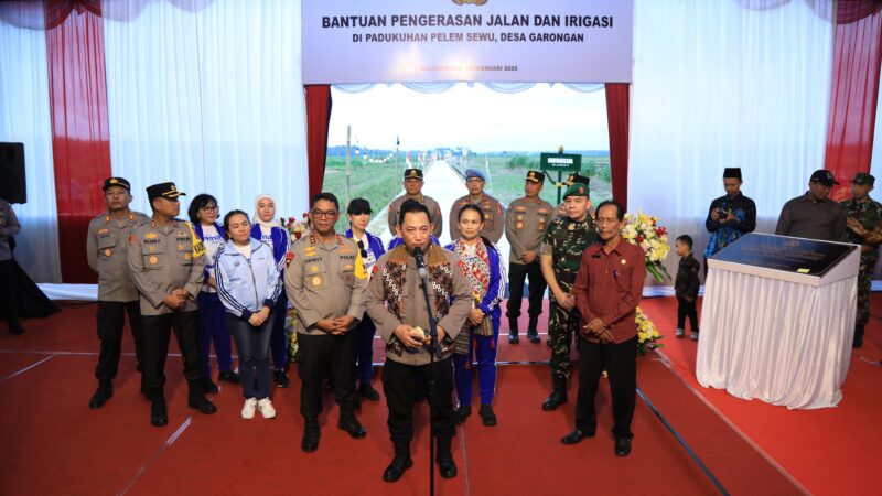 Resmikan Irigasi di Kulonprogo, Kapolri Dorong Pertumbuhan Ekonomi dan Ketahanan Pangan