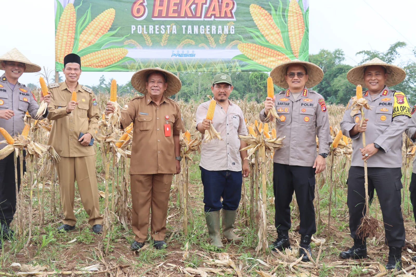 Kapolresta Tangerang: Panen Jagung Sejalan dengan Asta Cita Presiden RI untuk Ketahanan Pangan