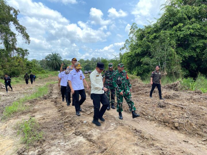 Dandim 1019/Katingan Beserta Rombongan Cek Sasaran Fisik TMMD Reguler ke-123