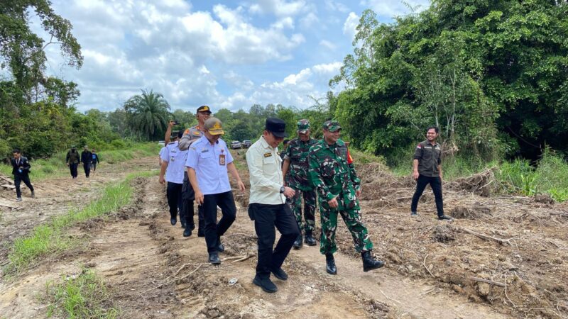 Dandim 1019/Katingan Beserta Rombongan Cek Sasaran Fisik TMMD Reguler ke-123