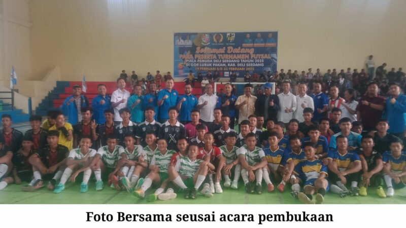 KNPI Deli Serdang Prakarsai Pertandingan Futsal Piala Pemuda 19-23 Februari 2025