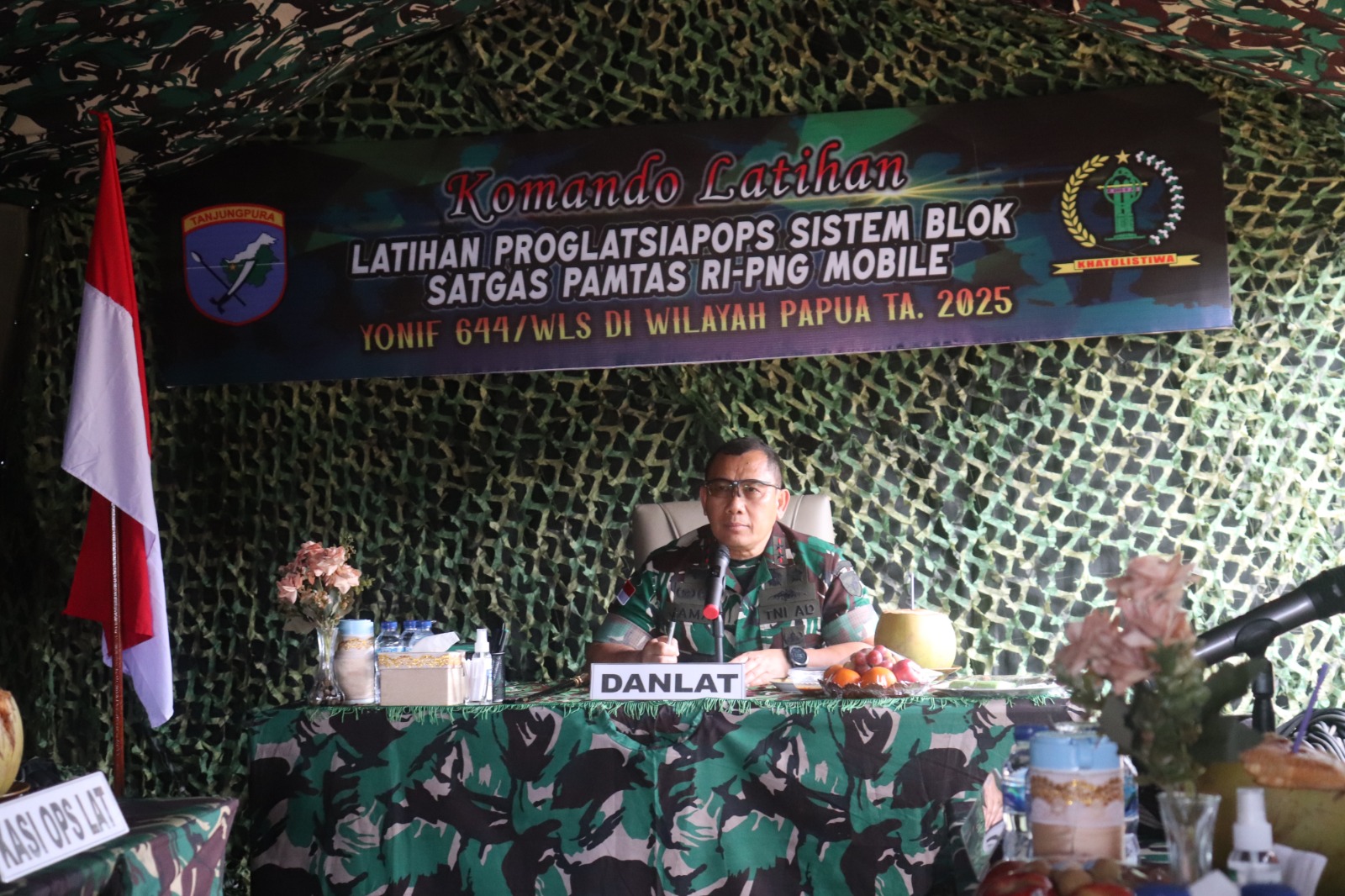 Pangdam XII/Tpr Tinjau Latihan Yonif 644/WLS