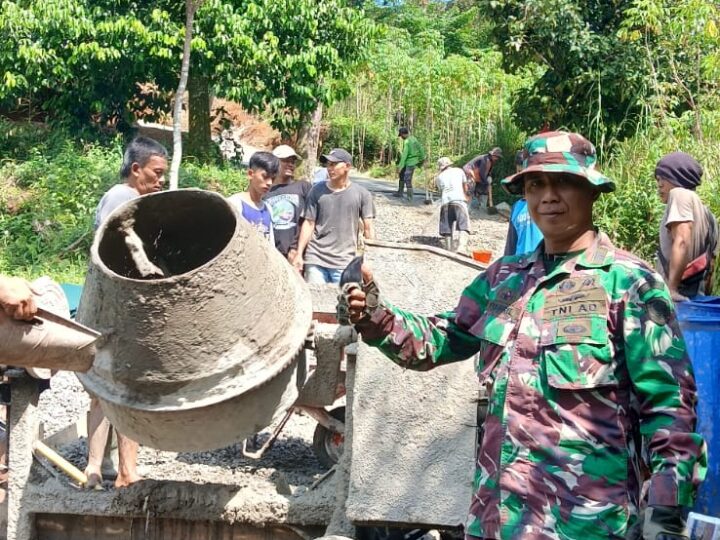 Danramil Nanggung Kapten CBA Syahril Menjadi Komandan Pelaksana Tim 3, Dalam TMMD ke – 123 Kodim 0621/ Kab.Bogor