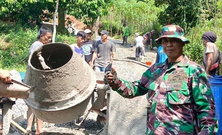 Danramil Nanggung Kapten CBA Syahril Menjadi Komandan Pelaksana Tim 3, Dalam TMMD ke – 123 Kodim 0621/ Kab.Bogor