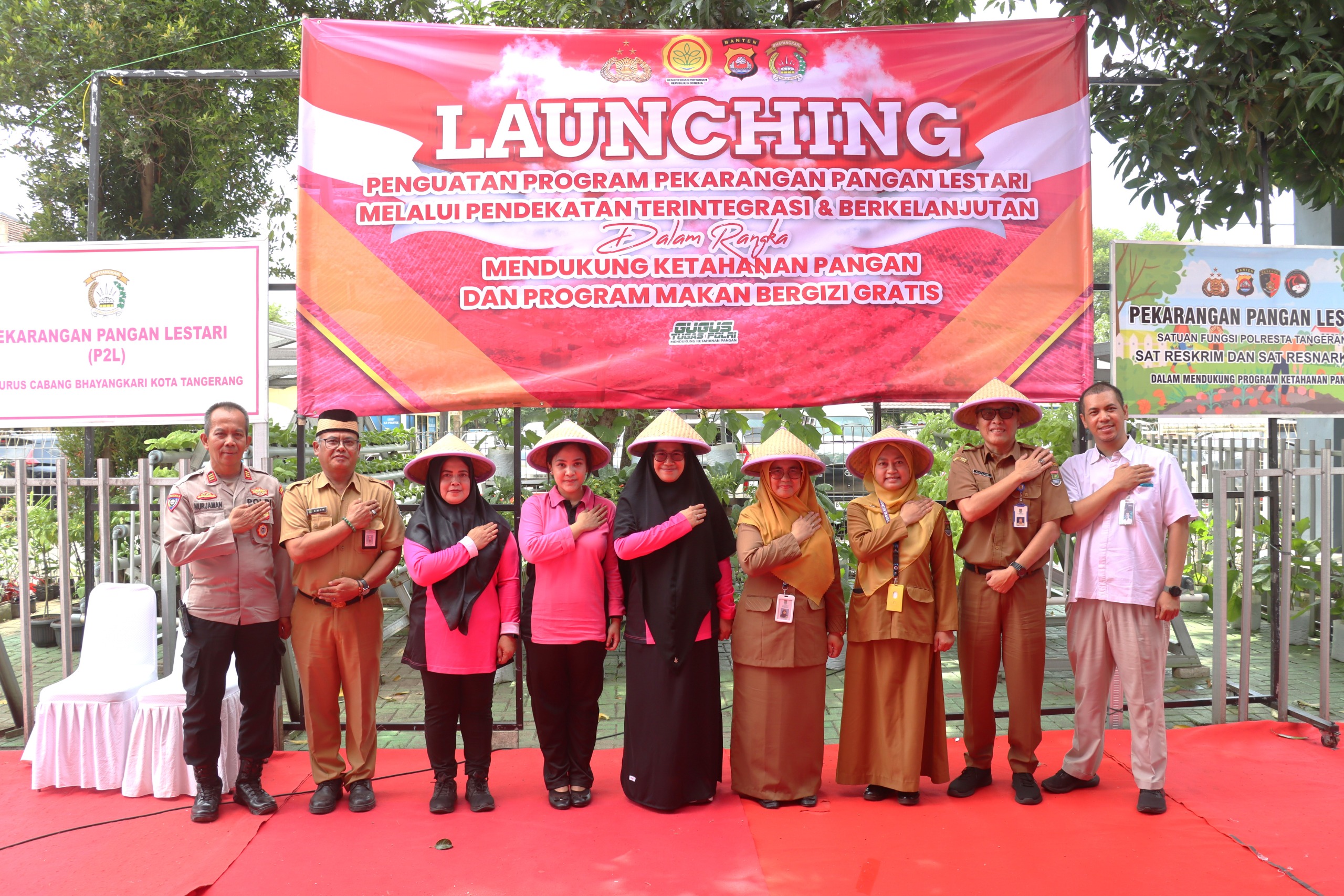 Dukung Program Ketahanan Pangan, Polresta Tangerang Launching P2L