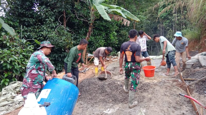 Program TMMD ke-123 Kodim 0621/Kab.Bogor Tahun 2025, Fokuskan Bangun Akses Jalan di Kampung Wanakarya Desa Karacak