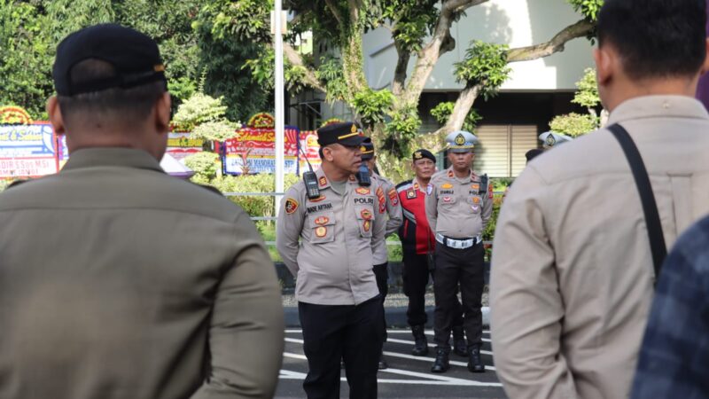 Polresta Tangerang Gelar Apel Pengamanan Sertijab Bupati dan Wakil Bupati Tangerang