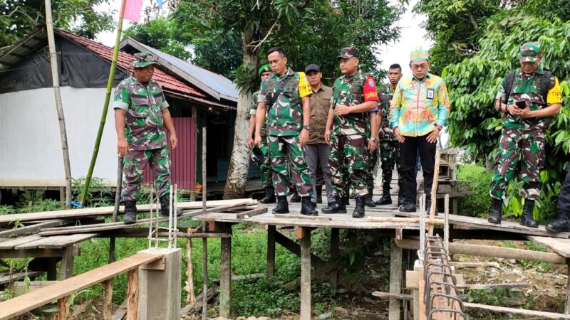 Dansatgas TMMD ke 123 Dampingi Tim Wasev Tinjau Lokasi TMMD