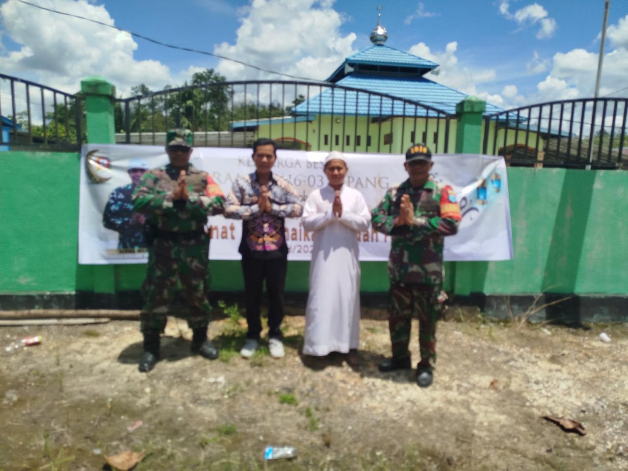 Sambut Bulan Suci, Koramil 1016 -03/Sepang Pasang Spanduk Ucapan Ramadhan 1446 H