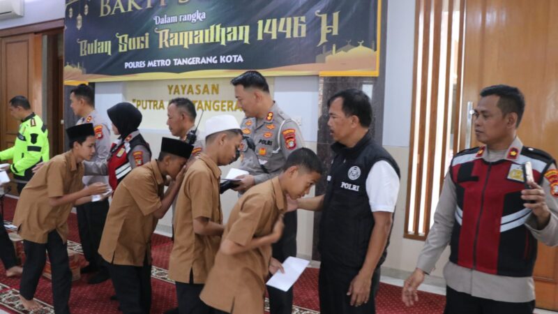 Ramadhan Kareem, Polres Metro Tangerang Kota Gelar Baksos di Yayasan Yatim Piatu Yapata