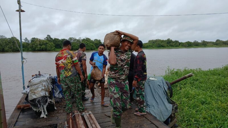 Beginilah Semangat Satgas TMMD 123 Kodim 1015/Sampit