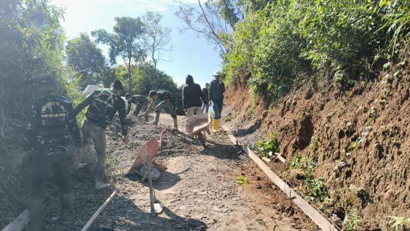 2545 Meter Jalan Sudah di Rampungkan TMMD ke -123 Kodim 0621/Kab.Bogor