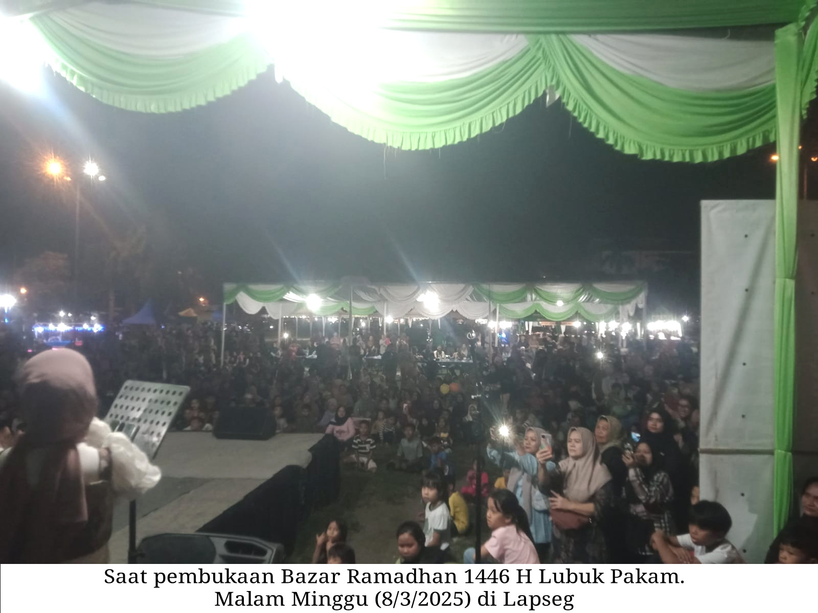 Semarak “BAZAR RAMADHAN” 1446 H Lubuk Pakam Diisi Artis Ibu Kota WANABEE