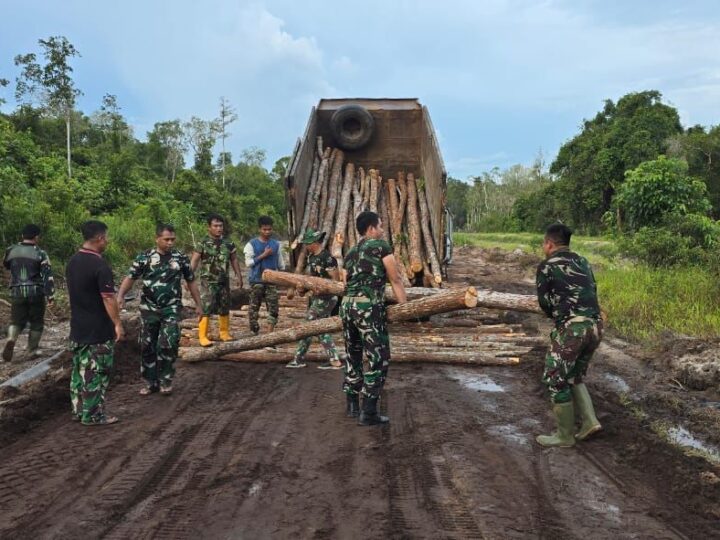 Satgas TMMD Reg ke-123 Kodim 1019/Katingan Kebut Pengerjaan Pembukaan Jalan