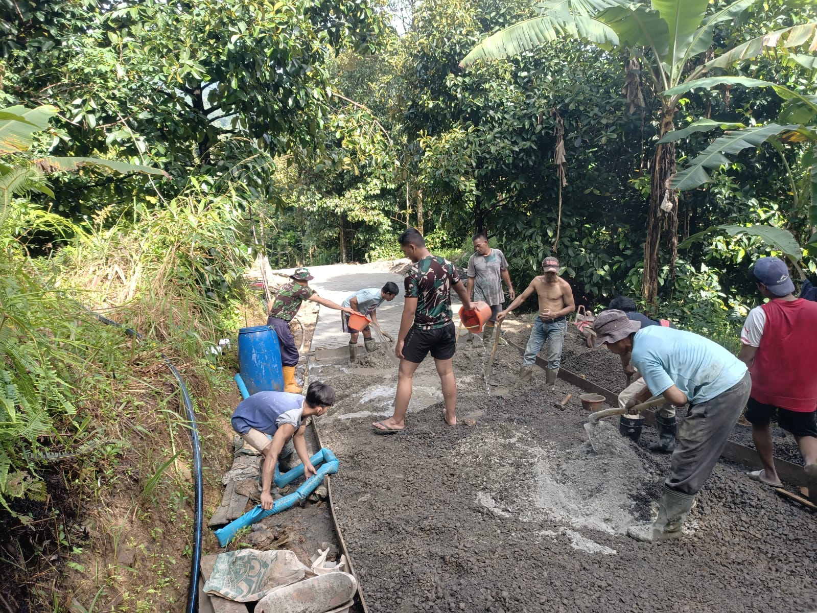 Progres Pengerjaan Jalan Sudah Menampakkan Hasil, PR TMMD ke -123 Tinggal Beberapa Ratus Meter Lagi