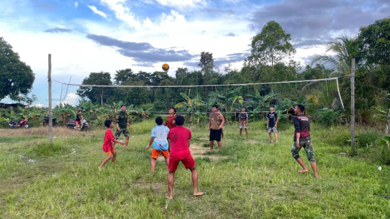 Riang Gembira, Warnai Keberadaan Satgas TMMD Reg Ke-123 Ditengah Masyarakat