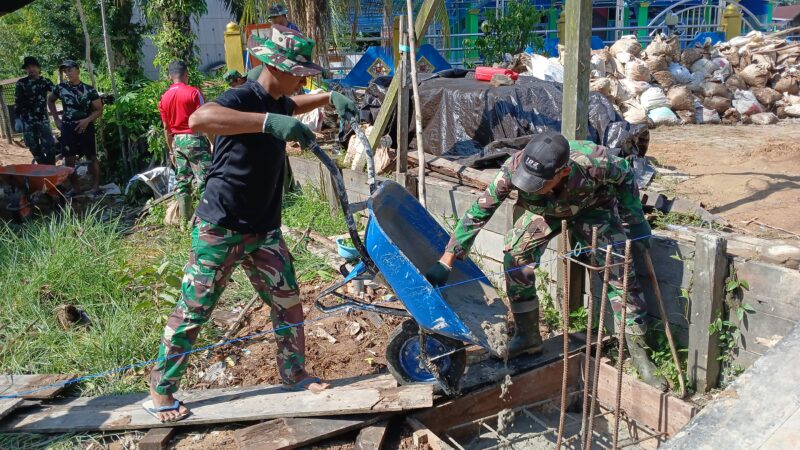 Puasa Tak Jadi Halangan, Satgas TMMD ke-123 Tetap Semangat Tuntaskan Pembangunan