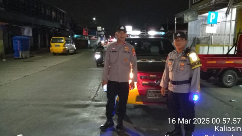 Personil Polsek Balaraja Melaksanakan Patroli Preventif Malam Hari untuk Antisipasi Guantibmas di Wilayah Hukum Polsek Balaraja Polresta Tangerang