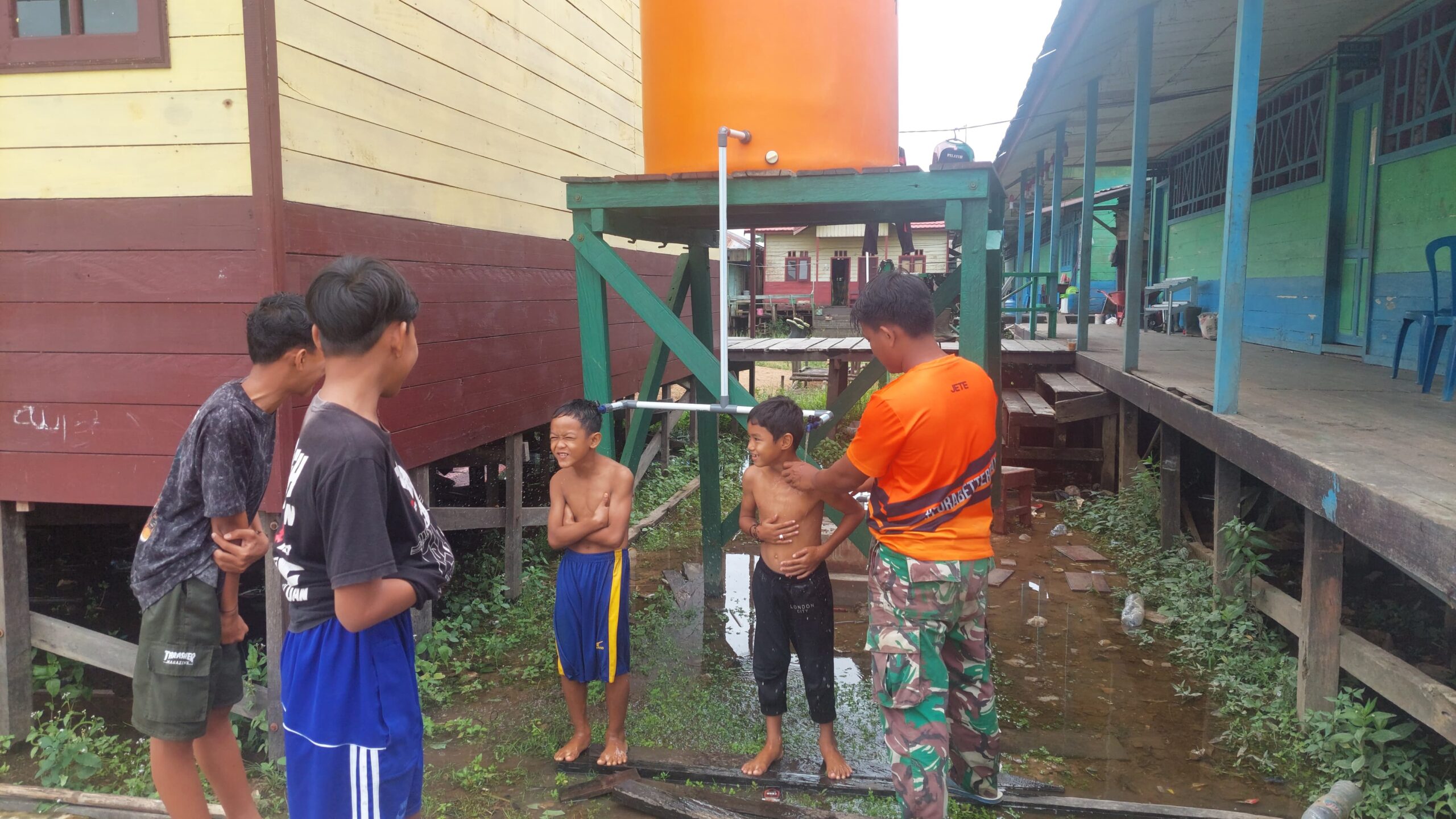 Warga Desa Tanjung Rangas Akhirnya Miliki Sumur Bor, Berkat TMMD ke-123 Kodim 1015/Sampit.