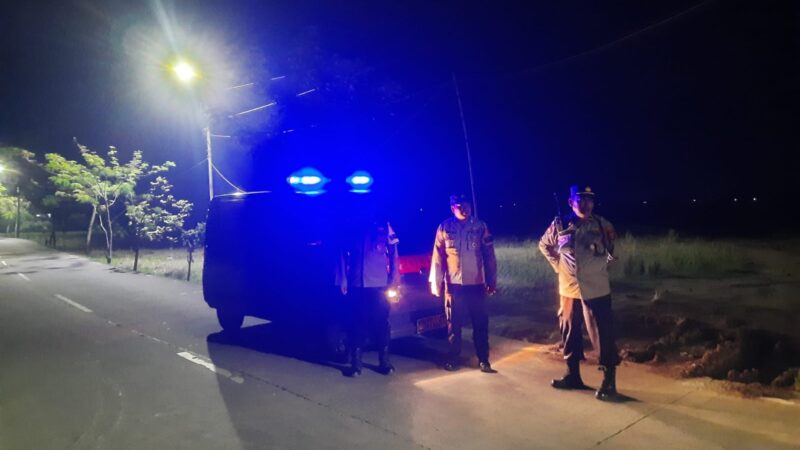 Antisipasi Kriminalitas Jalanan Personil Polsek Mauk Rutinkan Patroli Malam