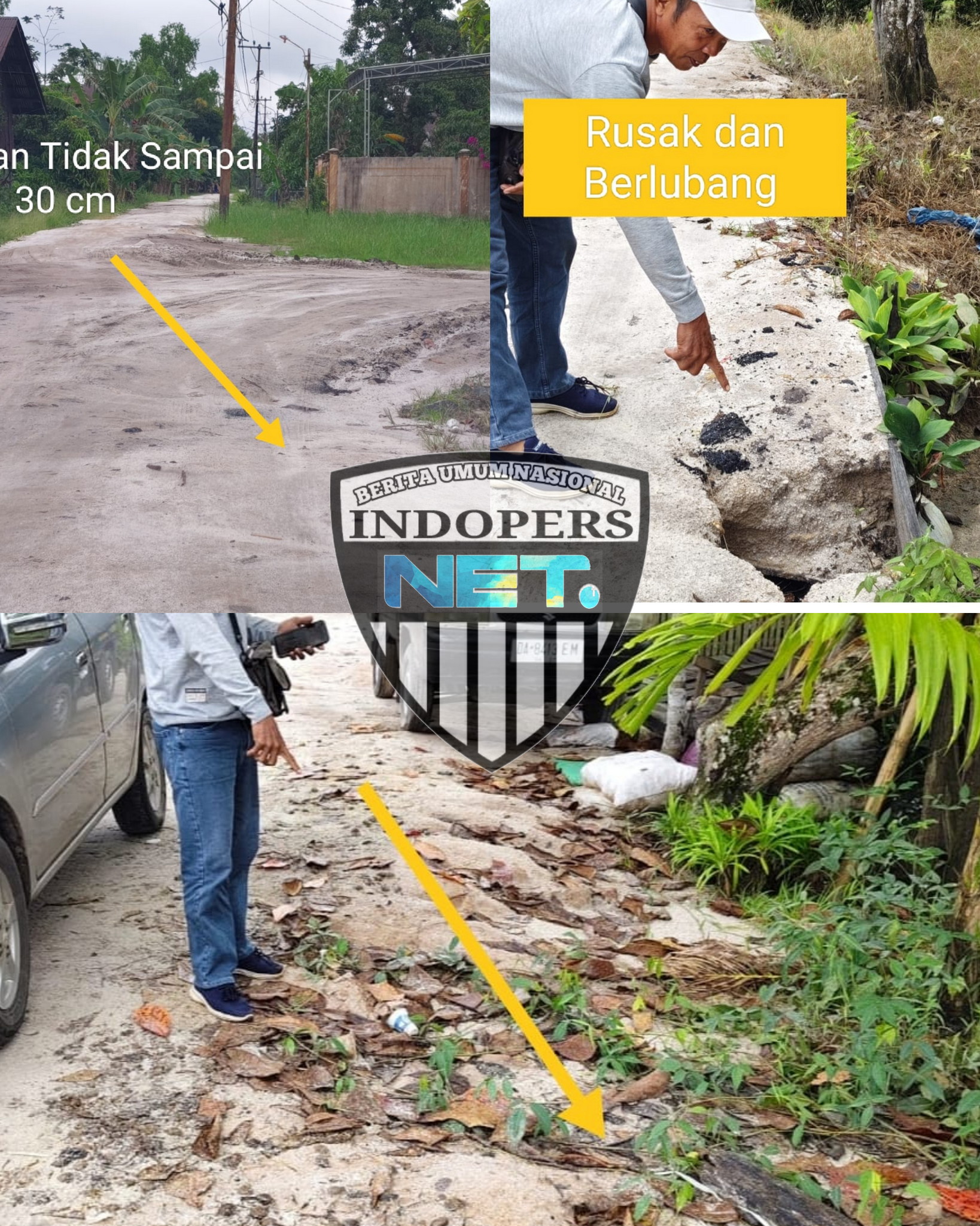 Diduga Kuat Pengerjaan Proyek Penimbunan Jalan Desa Jaya Karet Kabupaten Kotim Dikerjakan Asal-asalan.