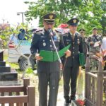 Komandan Kodim 1015/Sampit Pimpin Prosesi Pemakaman Militer Purnawirawan TNI