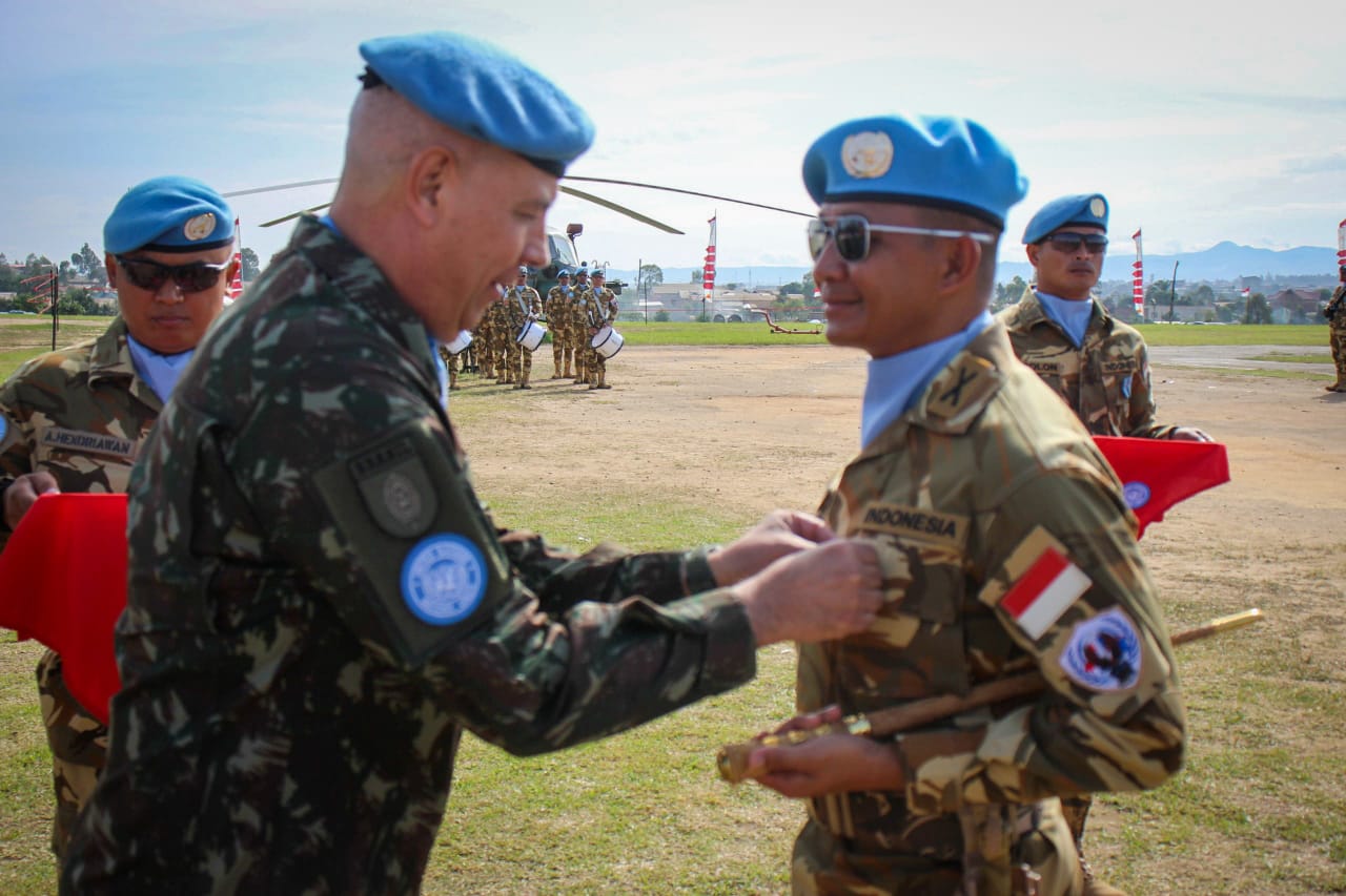 Satgas BGC 39-F MONUSCO Menggelar Upacara Medal Parade