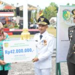 Kasdim 1016/Plk Ikuti Upacara Peringatan Hari Otonomi Daerah Ke-29