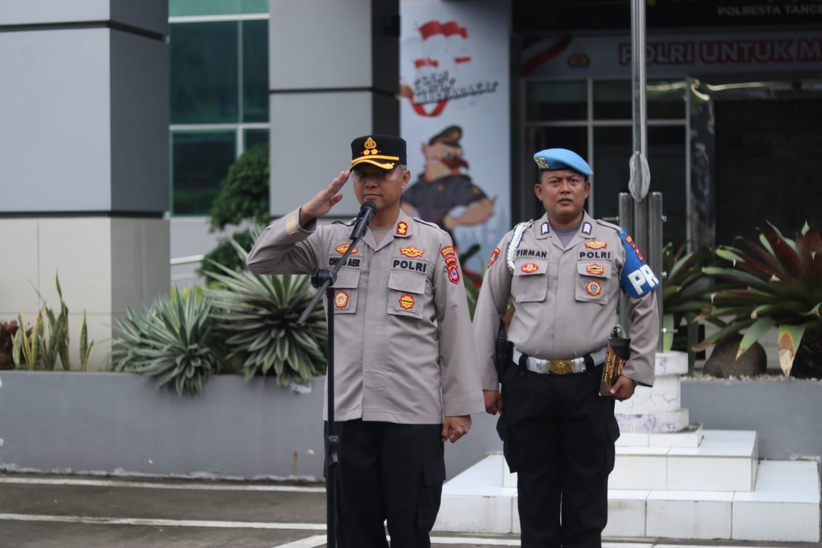 Wakapolresta Tangerang Pimpin Apel Pagi, Tekankan Kedisiplinan dan Larangan Narkoba