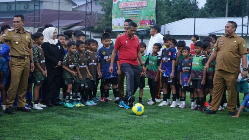 Dukung Sepak Bola di Palangka Raya, Kasdim 1016/Plk Hadiri Pembukaan Liga 1 dan Liga Usia Dini ASKOT PSSI Palangka Raya