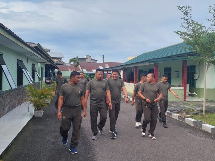 Personil Kodim 1015/Sampit Laksanakan Olahraga Bersama