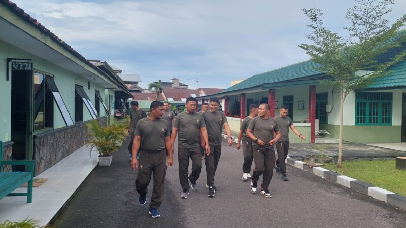 Personil Kodim 1015/Sampit Laksanakan Olahraga Bersama