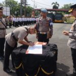 Kapolresta Deli Serdang Pimpin Sertijab Kabag Ren, Kasat Intelkam, Kasat Binmas dan Kapolsek Galang