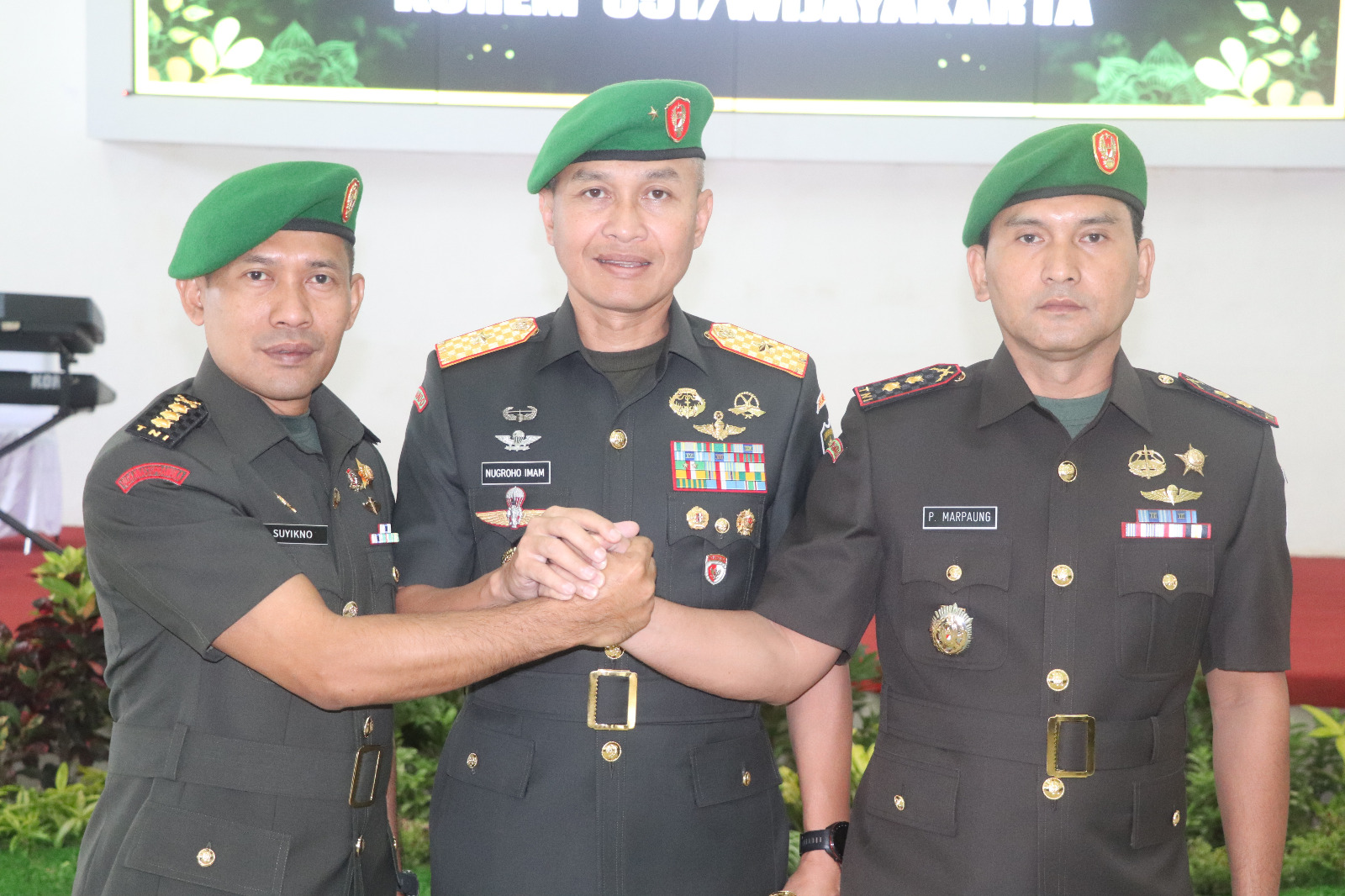 Danrem 051/WKT Pimpin Sertijab Dandim dan Kasi Korem 051/WKT
