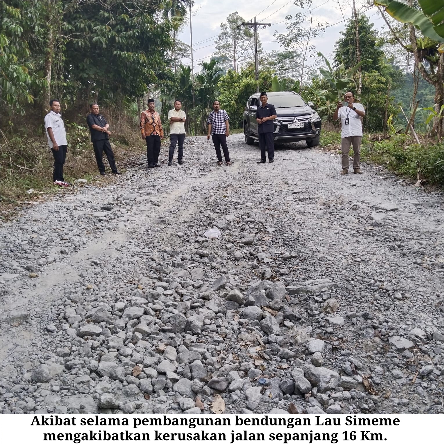 Masyarakat Desa Sari Laba Desak Pemerintah Agar Segera Memperbaiki Infrastruktur Jalan Dan Sekolah Akibat Dampak Pembangunan Bendungan Lau Simeme