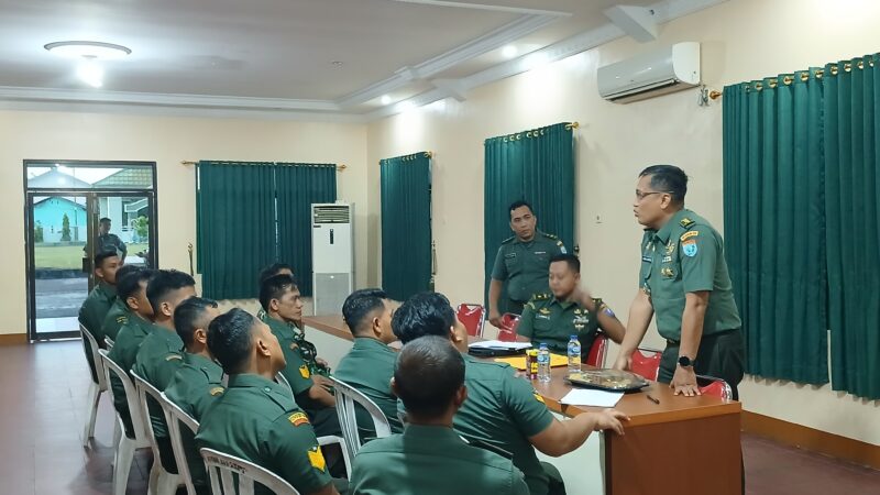 Kodim 1015/Sampit Terima Kunjungan Tim Dalprog Dari Kodam XII/TPR