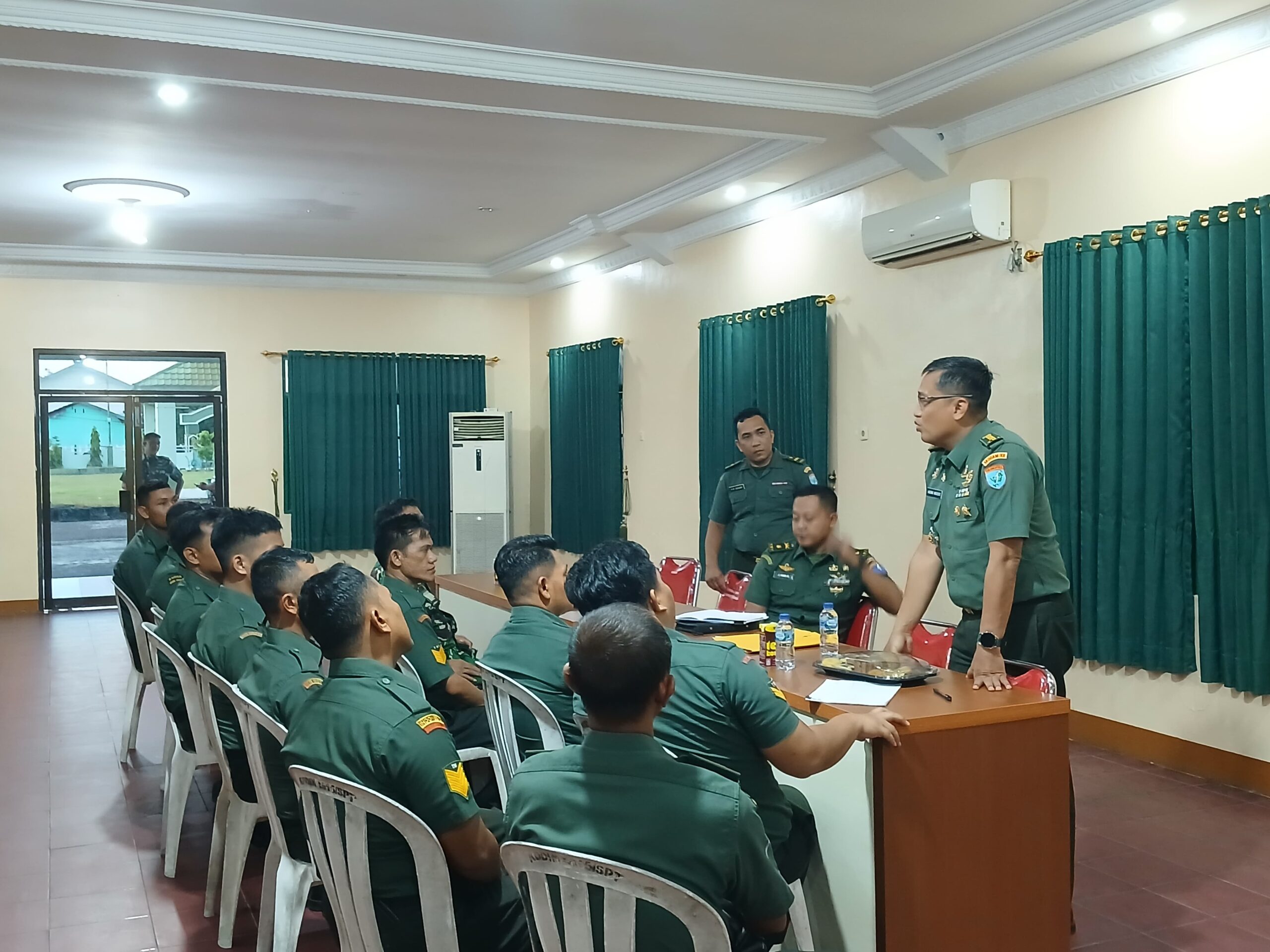 Kodim 1015/Sampit Terima Kunjungan Tim Dalprog Dari Kodam XII/TPR