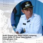 Wakil Bupati dan Ketua DPRD Lampung Utara Sidak PT Sinar Laut Terkait Kelengkapan Izin