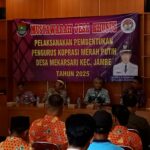 Musyawarah Desa Khusus  Pembentukan Pengurus Koperasi Merah Putih di Desa Mekarsari Jambe