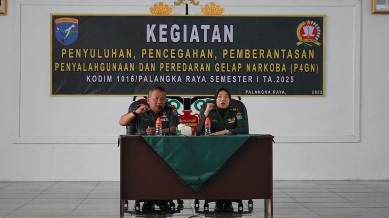 Perangi Narkoba, Kodim 1016/Plk Gelar Penyuluhan, Pencegahan Pemberantasan, Penyalahgunaan dan Peredaran Gelap Narkoba