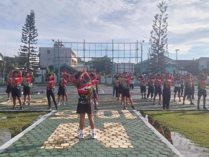 Jaga Kebugaran Tubuh Yang Prima, Personil Kodim 1015/Sampit Laksanakan Olahraga Bersama