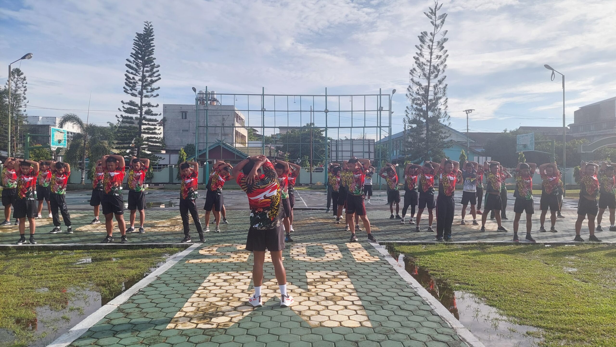 Jaga Kebugaran Tubuh Yang Prima, Personil Kodim 1015/Sampit Laksanakan Olahraga Bersama