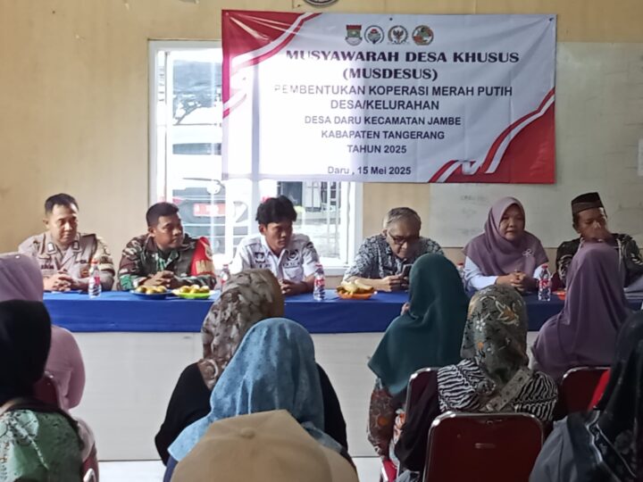 Musyawarah Pembentukan Koperasi Merah Putih Desa Daru Jambe Semoga Bermanfaat Bagi Masyarakat.