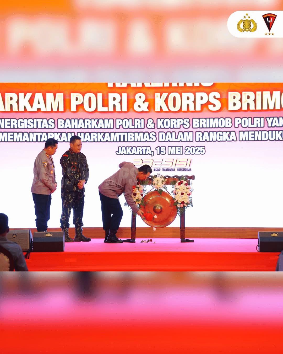 Kapolri Pimpin Pembukaan Rakernis Baharkam dan Korbrimob Polri