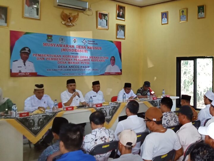 Mengelar Musyawarah Pembentukan Koperasi Desa Merah Putih Desa Pasir Ancol Kecamatan Jambe