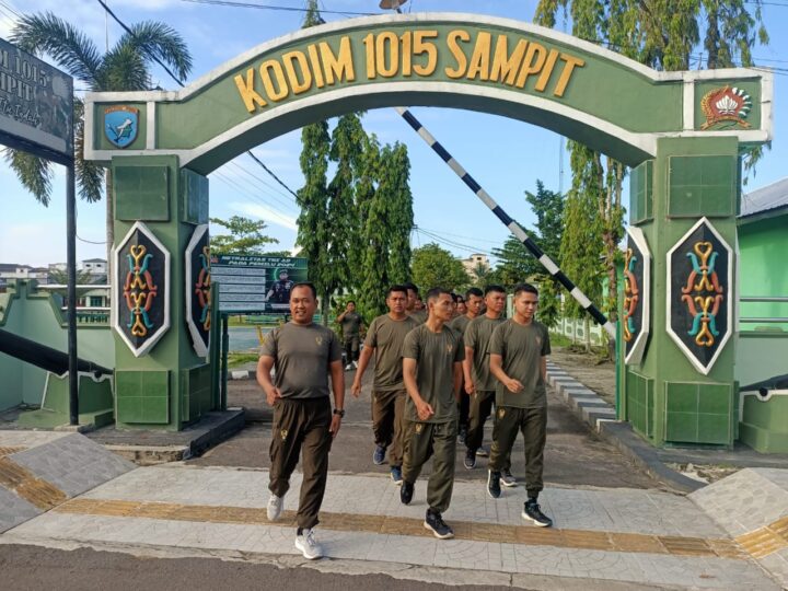 Jum’at Sehat, Personil Kodim 1015/Sampit Laksanakan Olahraga Bersama
