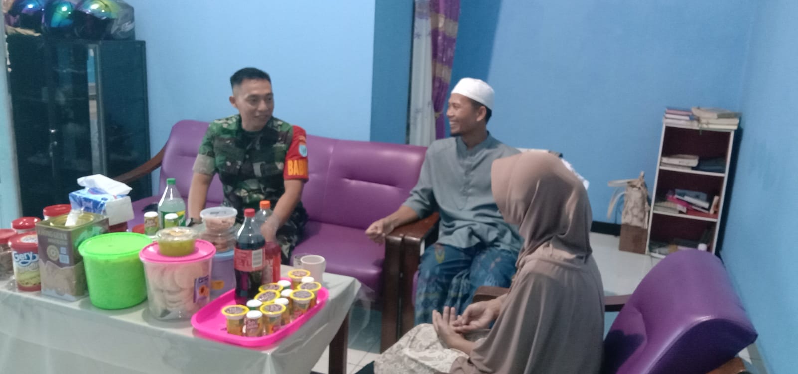 Jalin Komunikasi Bersama Warga Binaan, Babinsa Koramil 1015-03/MB Ketapang Laksanakan Komsos