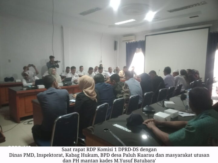 Terkuak Sudah Saat RDP “M.Yusuf Batubara” Kades Paluh Kurau Di Pecat Bupati Deli Serdang Telah Sesuai SOP