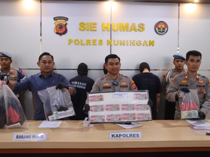 Polres Kuningan Ungkap Kasus Uang Palsu, Empat Tersangka Diamankan