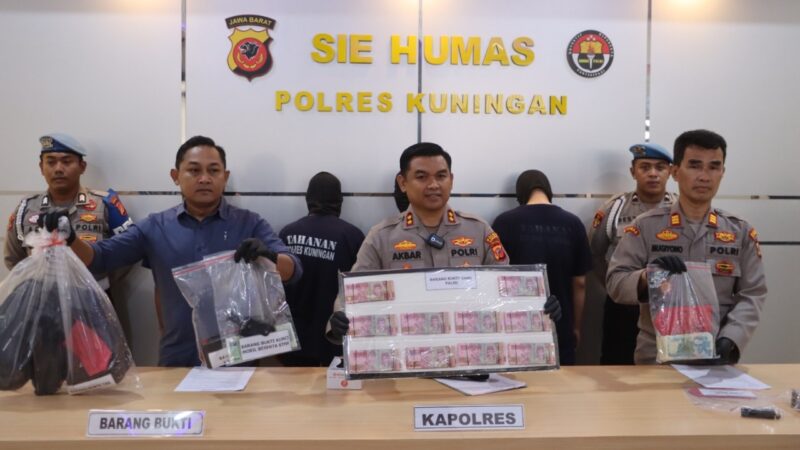 Polres Kuningan Ungkap Kasus Uang Palsu, Empat Tersangka Diamankan